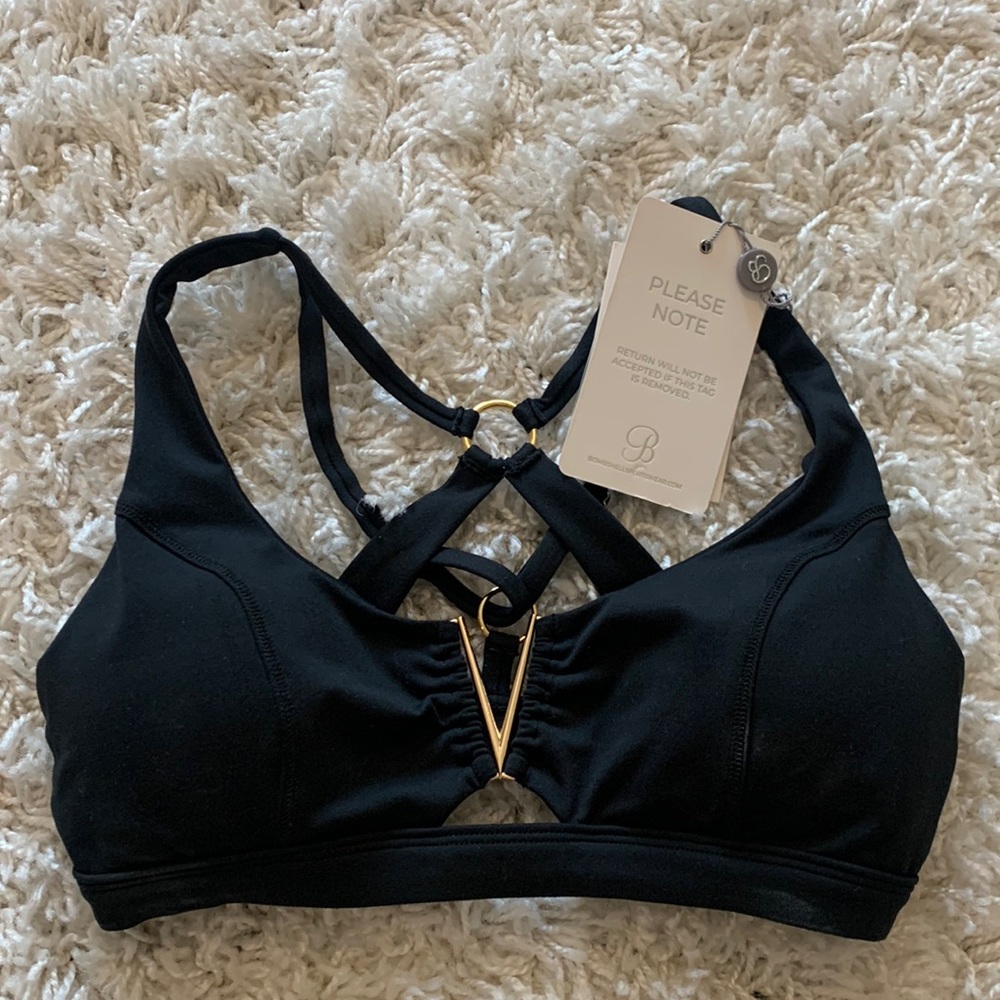 Bombshell Fitness Black Super Sexy Sports Bra - small